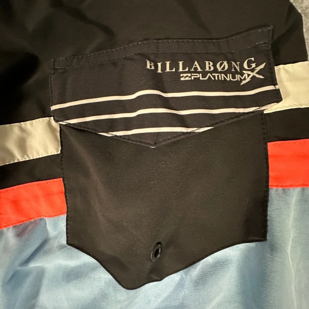 Billabong Board Shorts Mens Size 34 Blue Striped Platinum X PX2 Jack Freestone